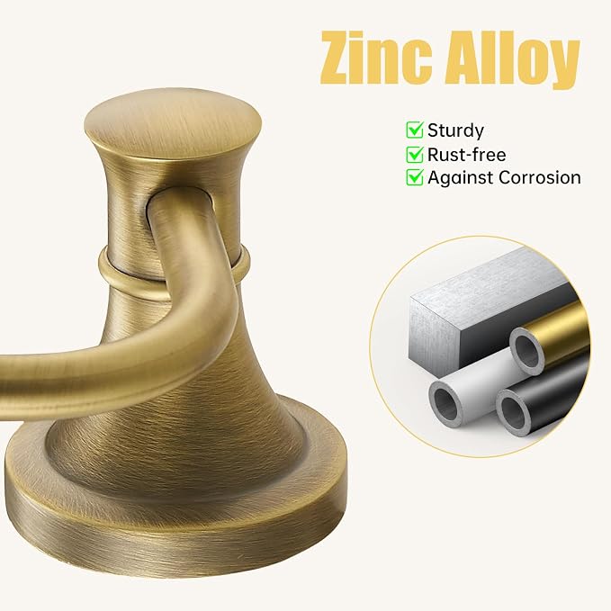 BESy Antique Brass Toilet Tissue Paper Holder Bathroom Accessories Toilet roll - Image 6