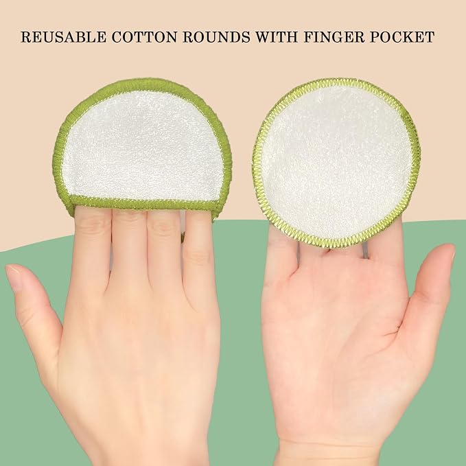 Chloven Reusable Cotton Rounds 16 Pack - Image 2