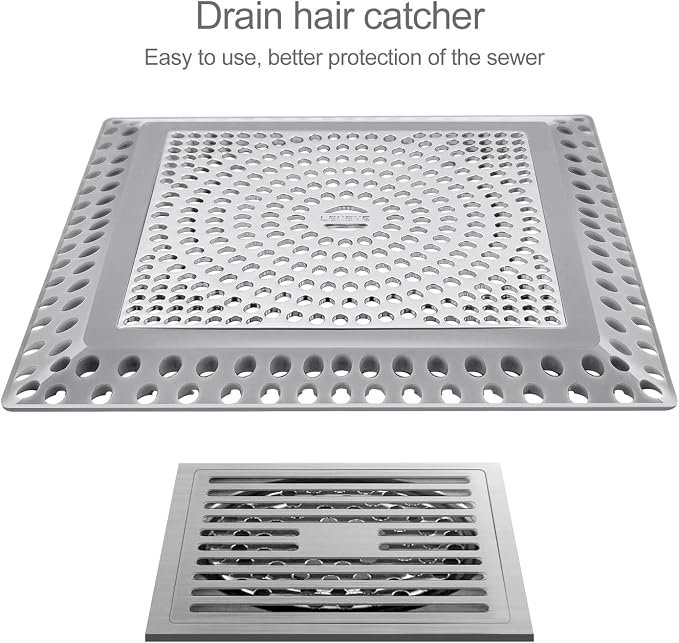 LEKEYE Shower Drain Hair Catcher | Drain Strainer | Shower Drain Cover - Image 2