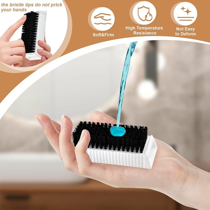 8 Pcs Hand Scrub Brushes for Nail Cleaning, Soft Fingernail Brush - Image 4
