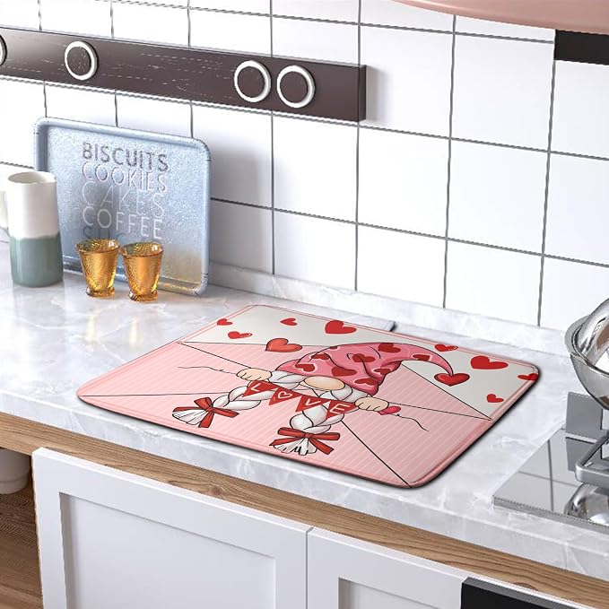 Valentine's Day Love Letter Dish Drying Mat - Image 5