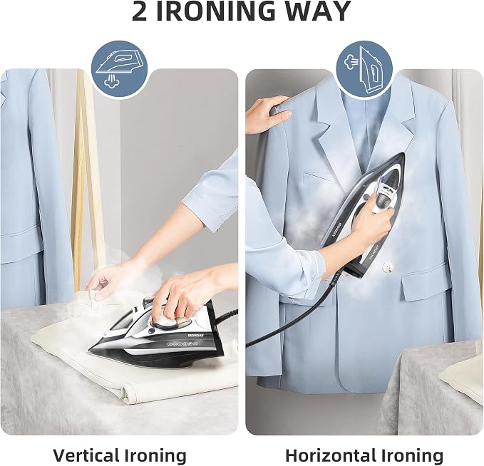 Steam Iron for Clothes Rapid Heating, 1700W Iron - Image 6