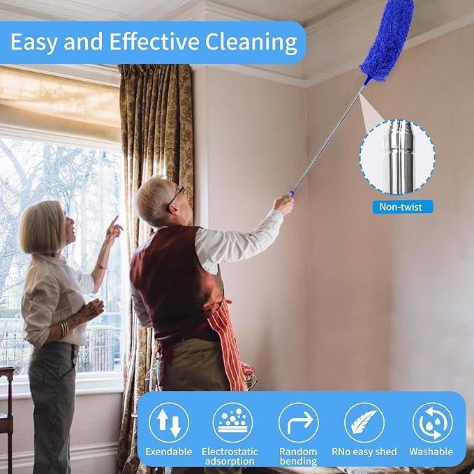6-in-1 Duster for Cleaning Kit, Extendable Duster - Image 6