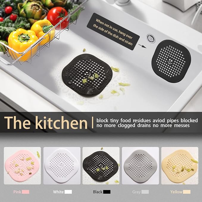 Drain Cover Hair Catcher Drain Plug Hair Stopper Drain Protector - Image 4