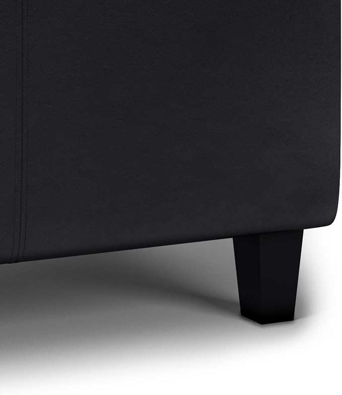 SIMPLIHOME Avalon 42 inch Wide Contemporary Rectangle Tray Storage Ottoman - Image 9