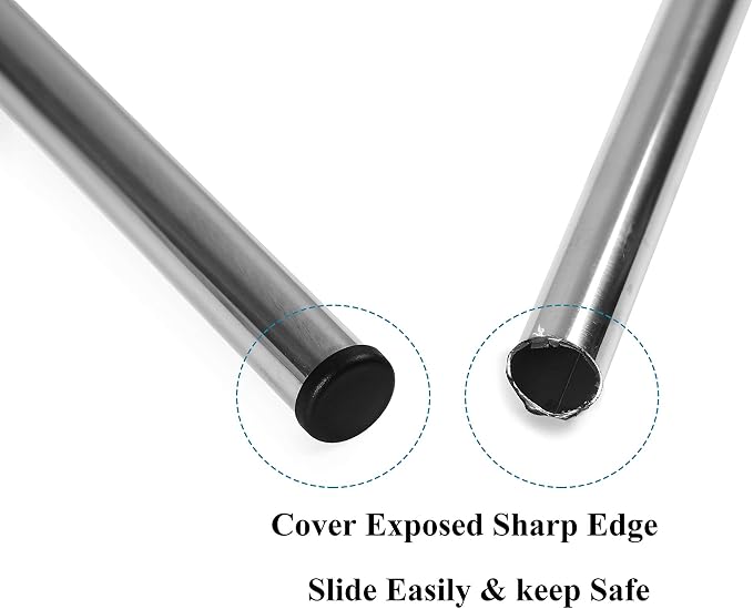 Furnigear Plastic Plugs Tubing End Caps Chair End Caps 7/8" Outside Bottom - Image 4