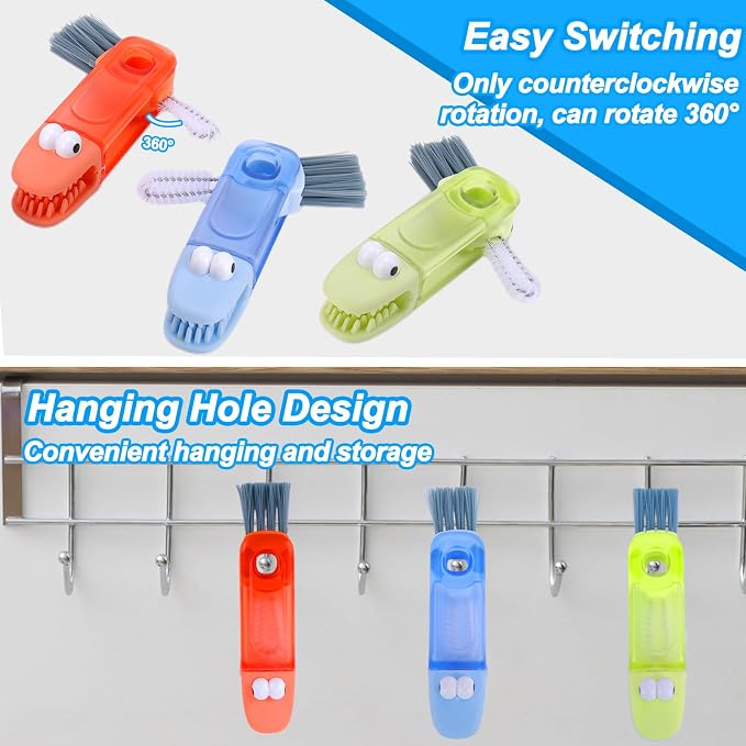 XANGNIER 4 in 1 Cup Lid Gap Cleaning Brush Set, 3 Pack Water Bottle Crevice - Image 6