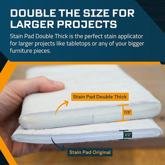 MāKRS Double Thick Stain Pad, Cut-to-Size Staining Pads, Streak-Free Applicator - Image 2