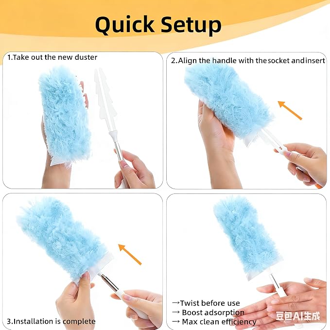 Heavy Duty Duster Refills, Disposable Dusters Kit - Image 3