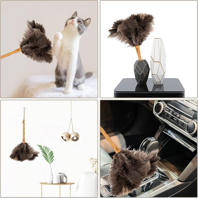 Aldwin Ostrich Feather Duster, 16 inch Ostrich Feather Duster - Image 6