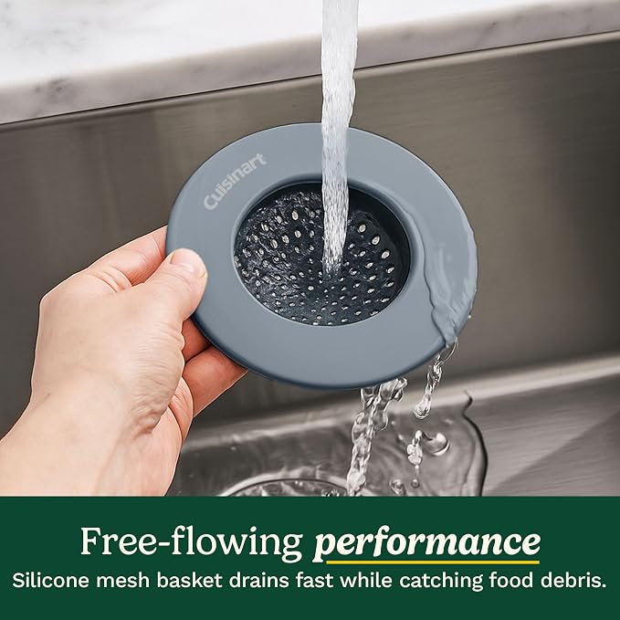 Cuisinart Sink Strainers- 2 Pack Kitchen Sink Drain Strainer & Food Catcher - Image 2
