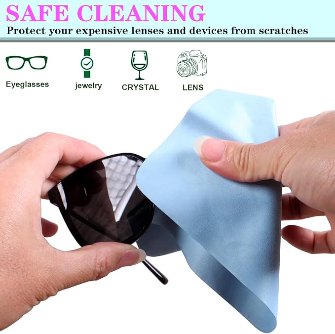 8 Pack Multicolor Premium Microfiber Cleaning Cloths&Wipes - Image 2