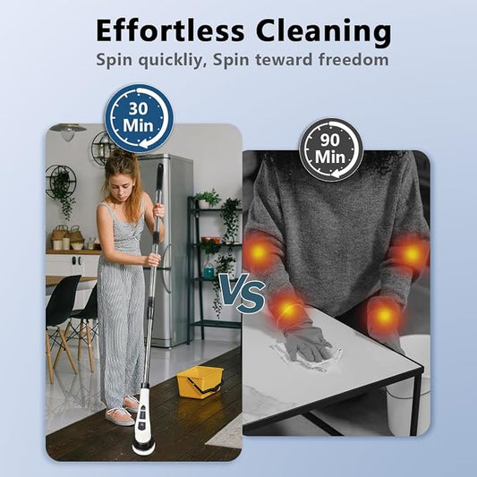 NEWONE Electric Spin Scrubber, Cordless Cleaning Brush - Image 2