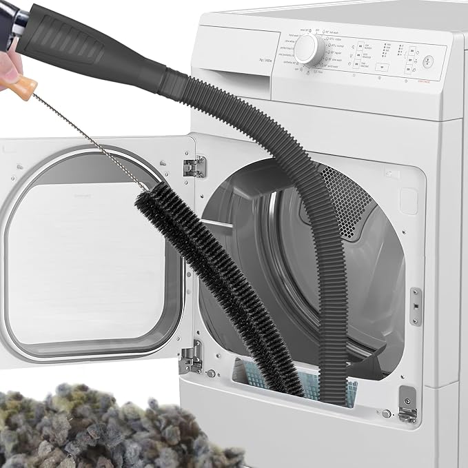 Sealegend 2 Pieces Dryer Vent Cleaner Kit and Flexible Dryer Lint Brush Vacuum by Sealegend