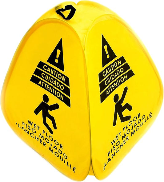 Kraken Sign Co - Pop-up Sign, Pop-up Caution Wet Floor Sign 16 inch by Kraken+Sign+Co.