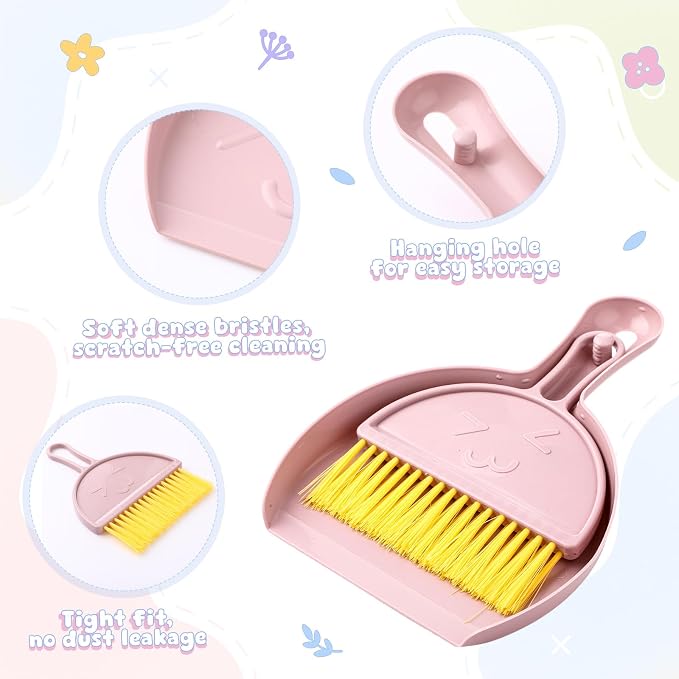 LemonRoad 24 Pcs Mini Broom and Dustpan Set - Image 5