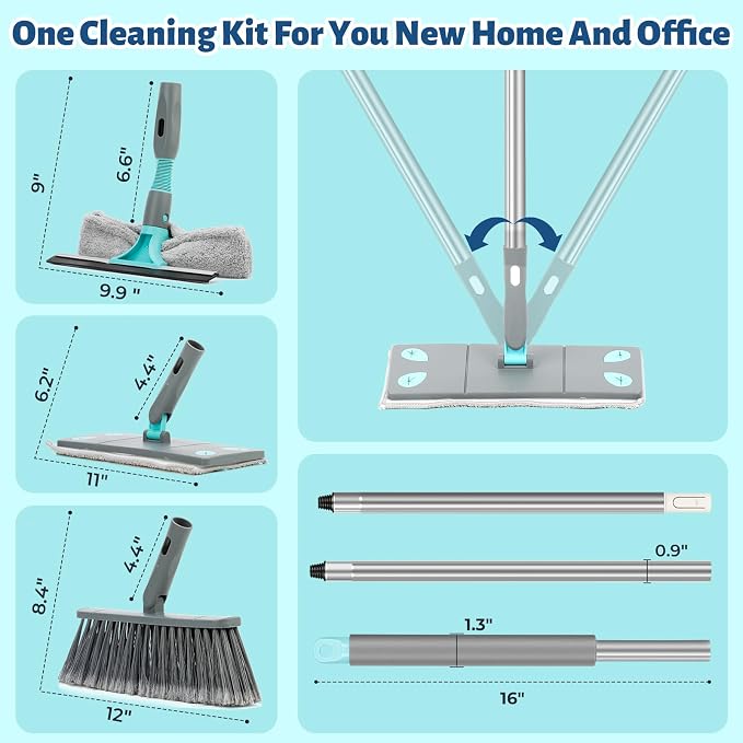 3-in-1 Detachable Broom and Mop Set Combo - Image 6