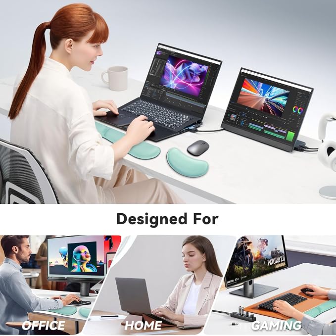 ZIBLY Wrist Rest Keyboard and Mouse Set - Image 7