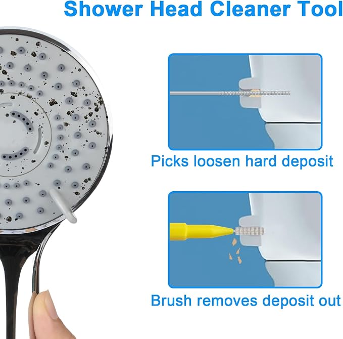 Multiplesize Showerhead Cleaner Tools, Shower Head Cleaning Brushes Small Hole - Image 4