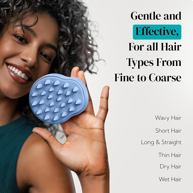 HEETA Scalp Massager 2 Pack for Hair Growth, Soft Silicone Bristles to Remove - Image 8
