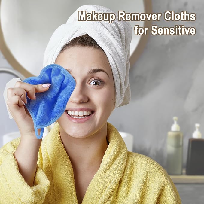 KODAMO Makeup Remover Cloth, 6 inch x 6 inch Reusable Makeup Remover Pads - Image 2