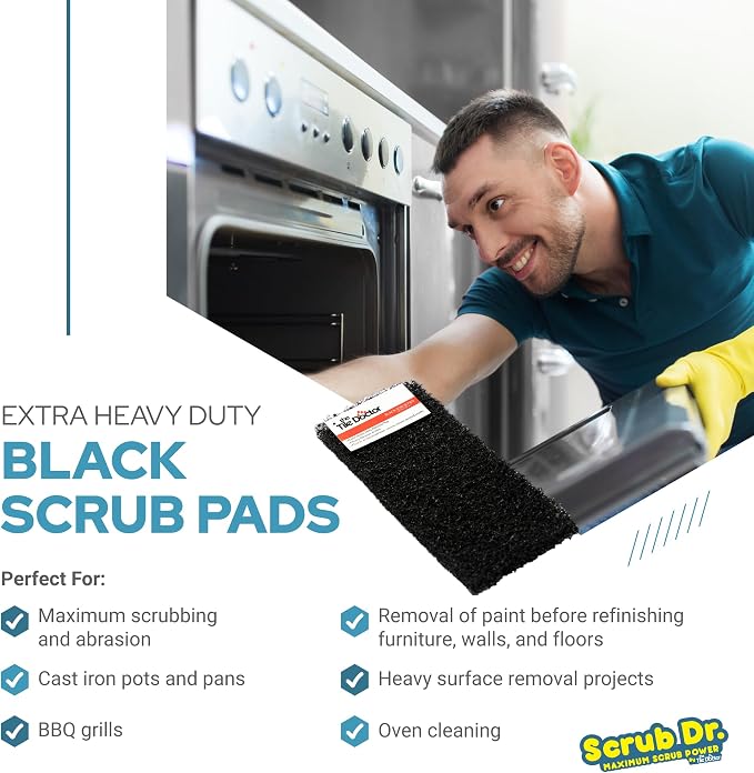 Tile Doctor High-Abrasion Extra Heavy-Duty Scrub Pads 12-Pack 7E-N556-IFSL - Image 2