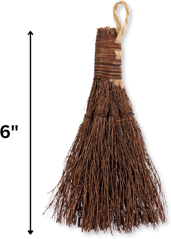 Apple Splendor Scented Broom – 6 Inch Rustic Heather Broom - Image 2