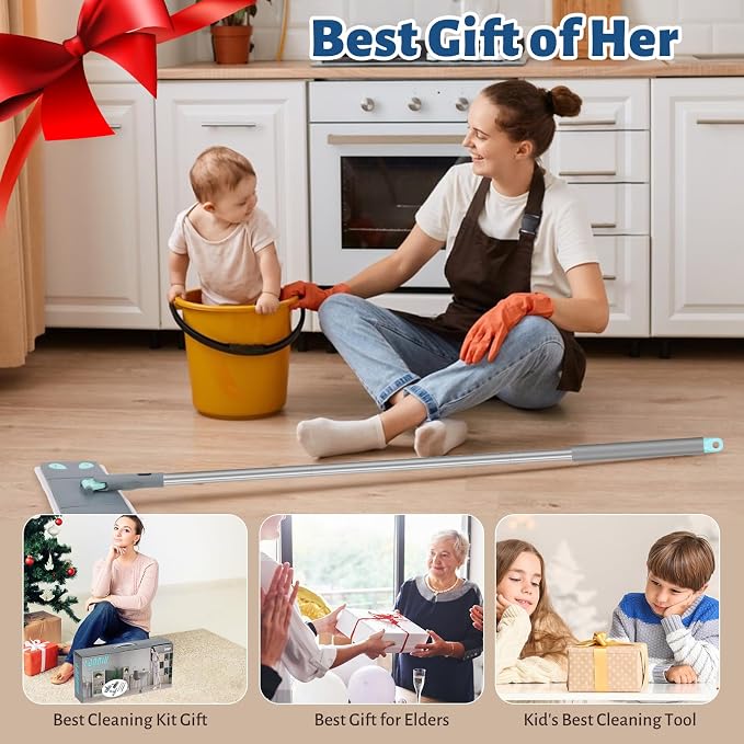 3-in-1 Detachable Broom and Mop Set Combo - Image 7
