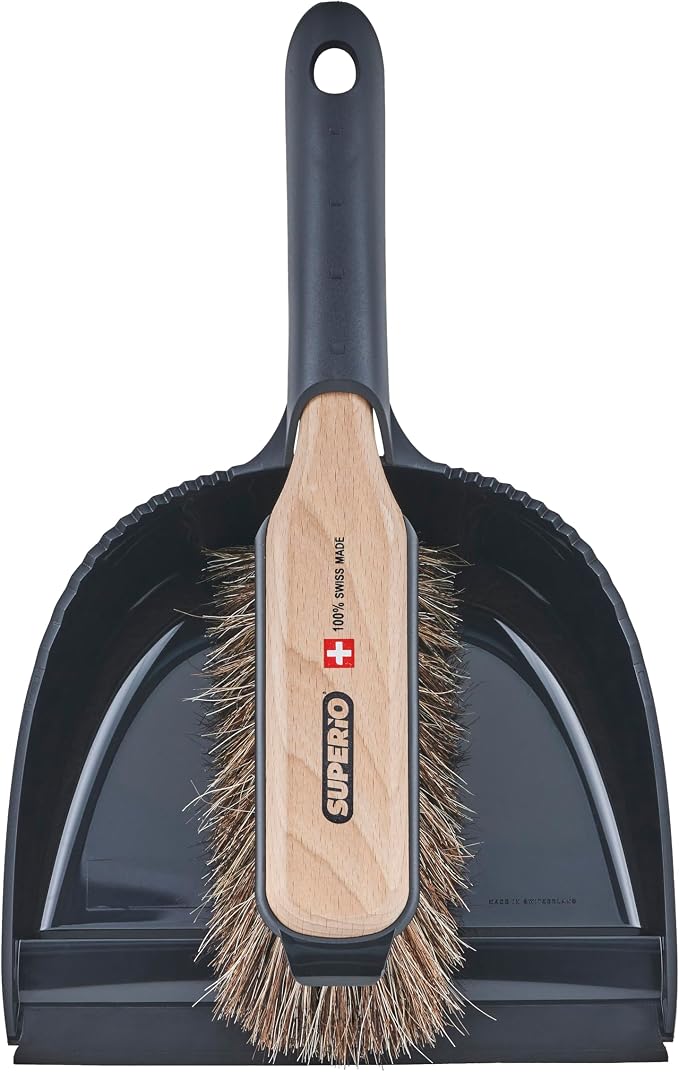 Superio Handheld Comfort Grip Dustpan and Brush Set by Superio