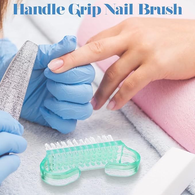 Bokon 400 Pcs Handle Grip Nail Brush Bulk Fingernail Scrub Brush - Image 3