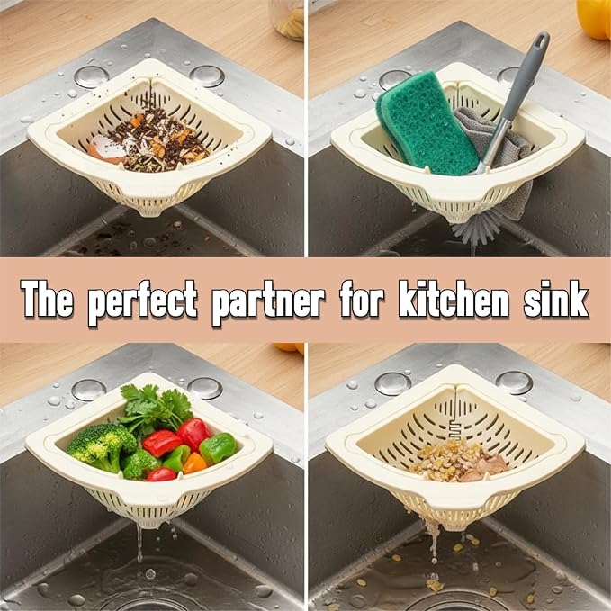Magnetic Drainage & Filter Basket, Triangular Sink Strainer - Image 4