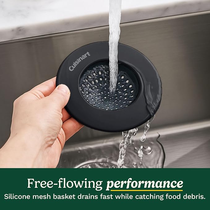 Cuisinart Sink Strainers- 2 Pack Kitchen Sink Drain Strainer & Food Catcher - Image 2