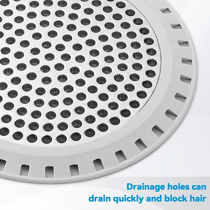 Shower Drain Hair Catcher, Aluvor Shower Drain Cover Round Bathtub Drain - Image 3