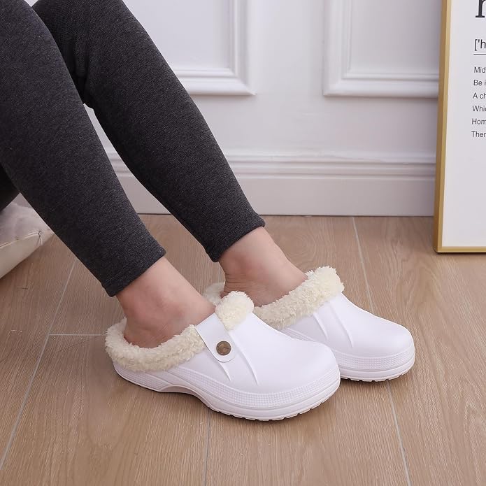 Beslip Classic Fur Lined Clogs Waterproof Winter Fuzzy Slippers - Image 6