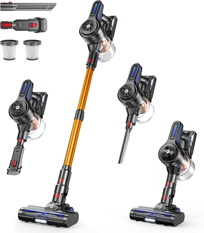 NADALY Cordless Vacuum Cleaner, 500W 40KPA Stick Vacuum by NADALY