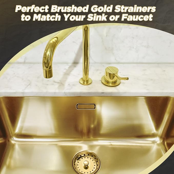 Mudder 3 Pcs Kitchen Sink Drain Strainer and Stopper Stainless Steel Garbage - Image 7