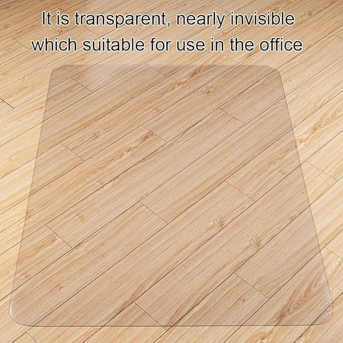 Kuyal Clear Chair mat for Hard Floors 36 x 48 inches Transparent Floor Mats - Image 6