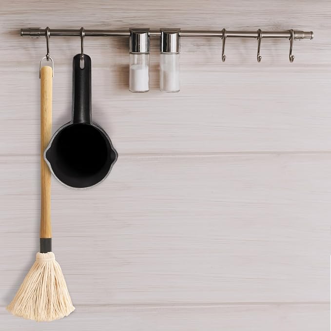 Cast Iron Sauce Pot and BBQ Mop Brush Set - Image 8