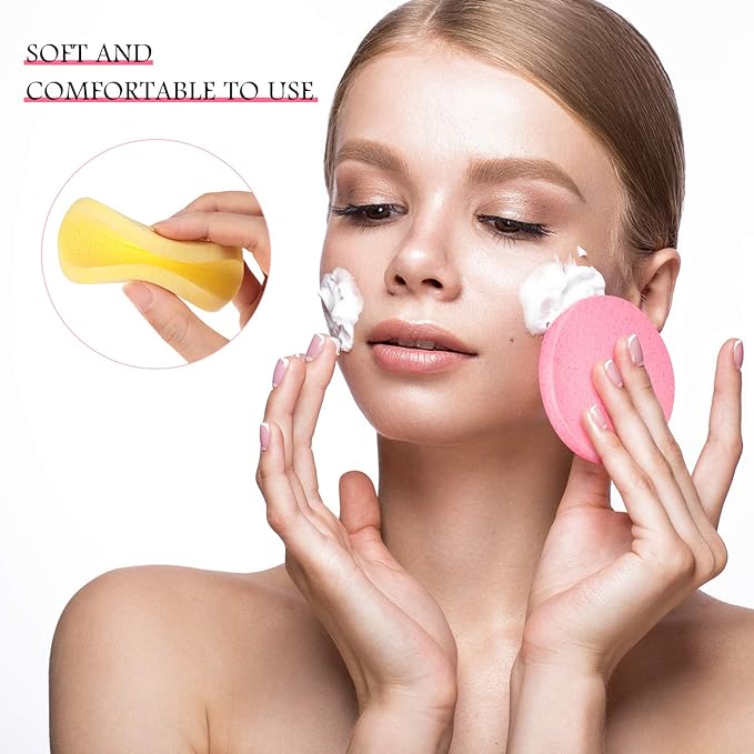 Patelai 120 Pieces Compressed Facial Sponge - Image 3