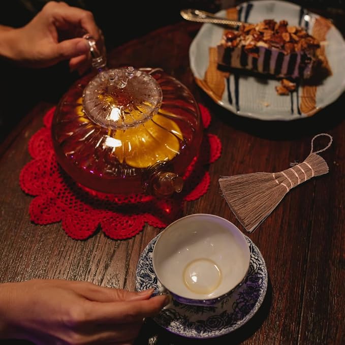 Mini Palm Whisk Broom for Tea Ceremony Small Soft Bristle Cleaning Brush - Image 8