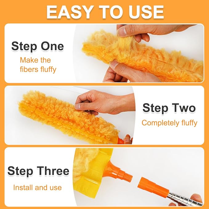 100" Reachable Microfiber Feather Duster, Duster - Image 3