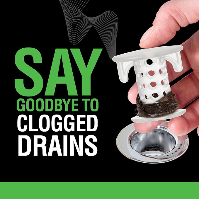 SinkShroom SSCLE988 The Revolutionary Sink Drain Protector Hair - Image 3