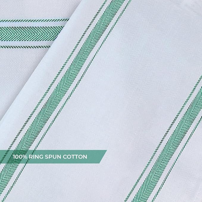 Dish Towels Set Size 15x25 Inch, 100% Cotton Soft & Absorbent Linen Kitchen - Image 5