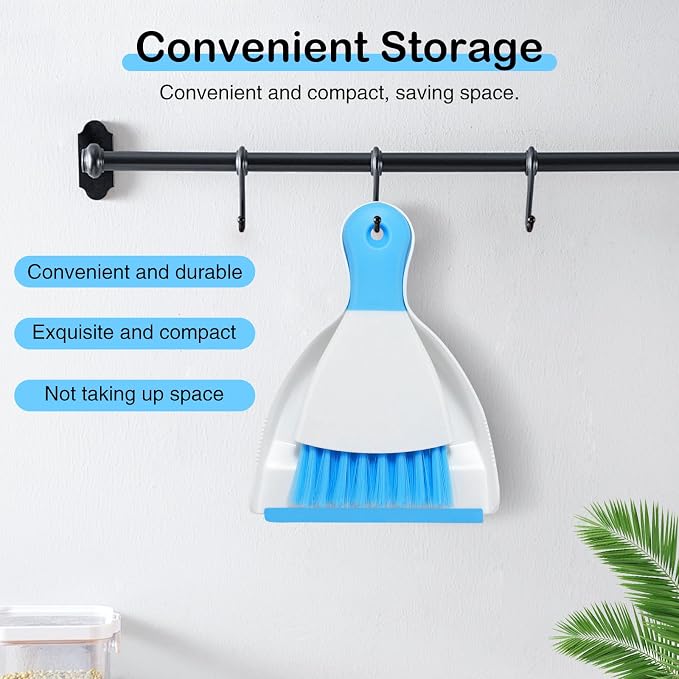 NACENA Mini Dustpan and Brush Set 2 Pack, Small Broom and Dustpan Set Dust Pan - Image 5