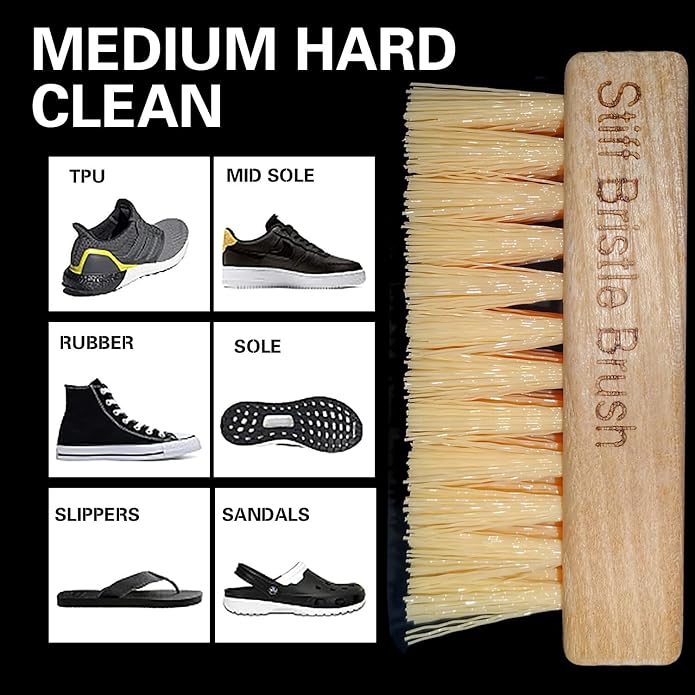 Portable Shoe Cleaning Brush Set of 2 Brushes - Image 2