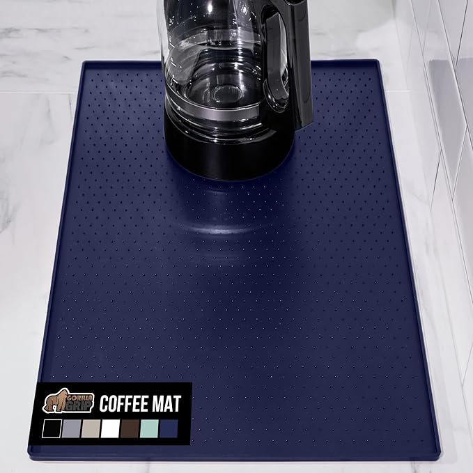 GORILLA GRIP Silicone Coffee Mat, Espresso Machine Bar Accessories, Keep by GorillaGrip