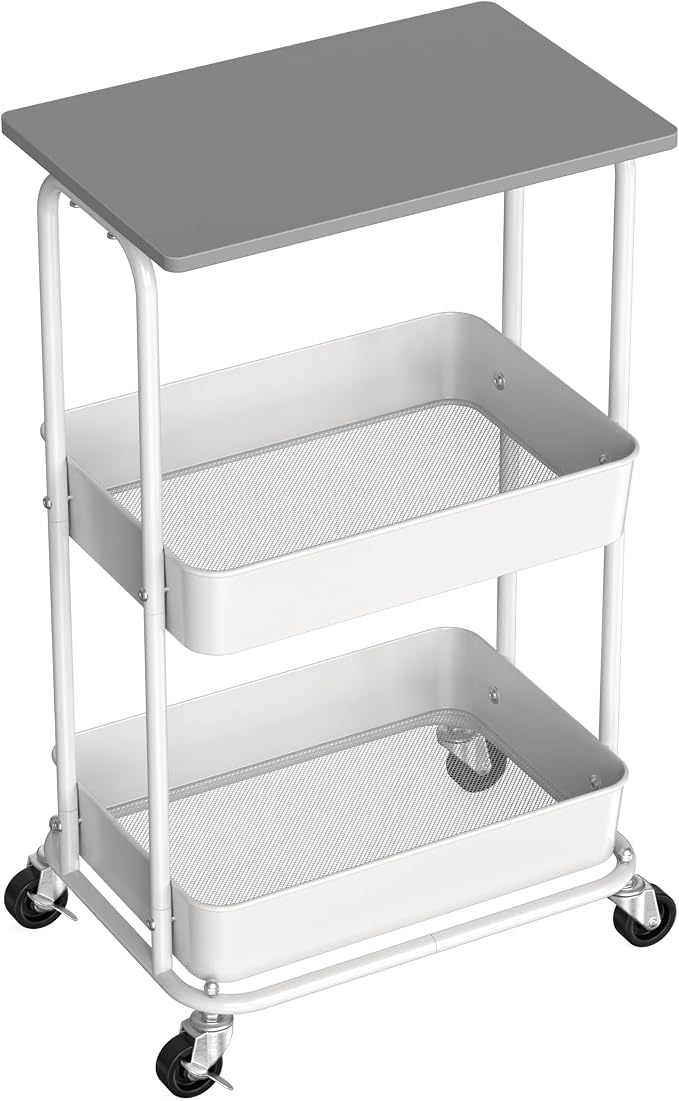 Simple Houseware 2-Tier Rolling Utility Cart by SimpleHouseware