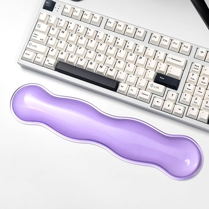 Clear Gel Keyboard Wrist Rest, Ergonomic Wrist Rest by Sumgsn