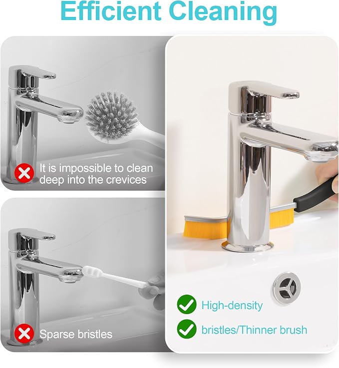 JOYMOOP 4 Pack Crevice Cleaning Brush, House Cleaning Supplies, Magnetic Gap - Image 5