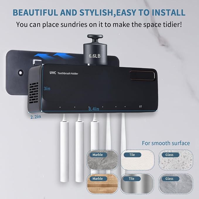 ZOZOO UV Toothbrush Sanitizeri Holder - Image 6